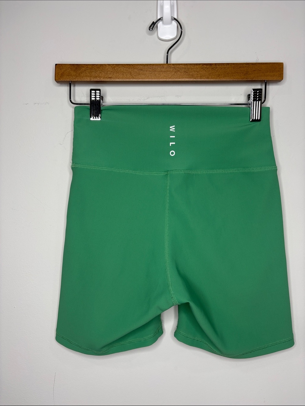 Wilo The Label Ribbed Biker Shorts Emerlad Green Medium